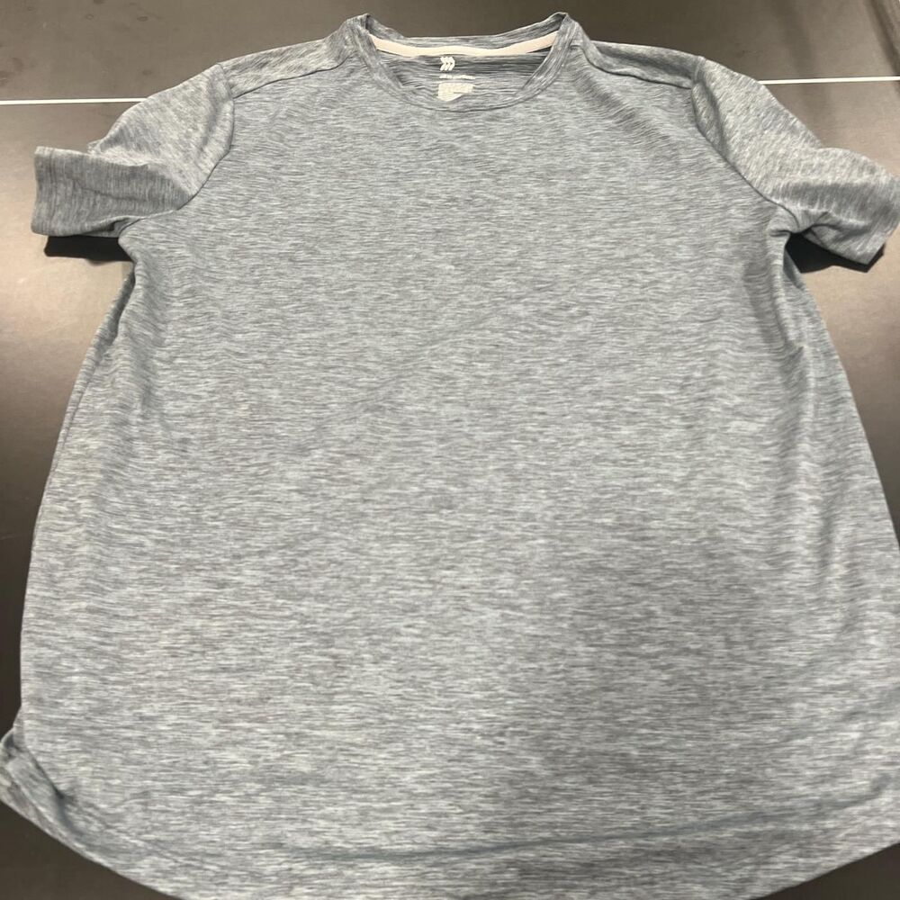 All-in-motion Men's Grey and Blue T-shirt
